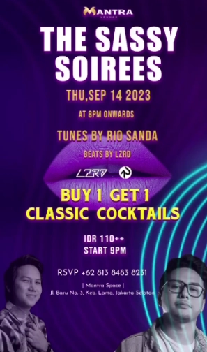 MANTRA LOUNGE JAKARTA - THE SASSY SOIREES