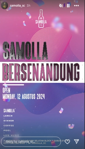 SAMOLLA CAFE & POOL JAKARTA - SAMOLLA BERSENANDUNG