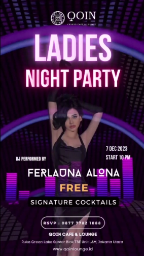 QOIN LOUNGE JAKARTA - LADIES NIGHT PARTY