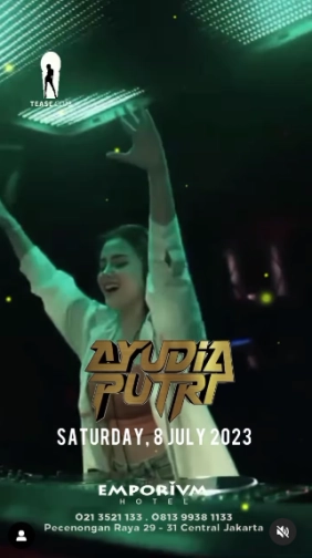 EMPORIUM TEASE CLUB JAKARTA - FLIRTING SATURDAY - AYUDIA PUTRI