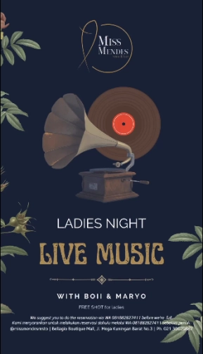 MISS MENDES RESTO JAKARTA - LADIES NIGHT