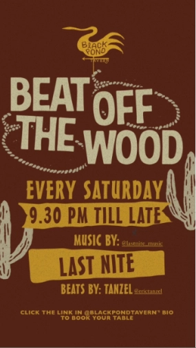 BLACK POND TAVERN JAKARTA - BEAT OFF THE WOOD