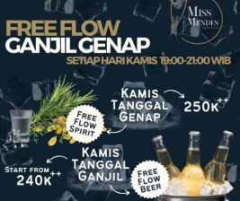 MISS MENDES RESTO JAKARTA  FREE FLOW GANJIL GENAP