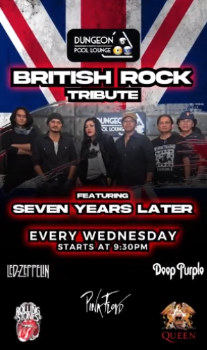 DUNGEON POOL LOUNGE JAKARTA - BRITISH ROCK TRIBUTE