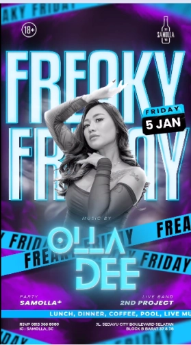 SAMOLLA CAFE & POOL JAKARTA - FREAKY FRIDAY