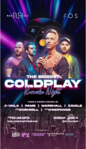 FOS JAKARTA - THE BIGGEST COLDPLAY KARAOKE NIGHT