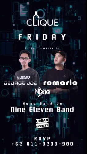 CLIQUE SPOT JAKARTA - NTER FRIDAY