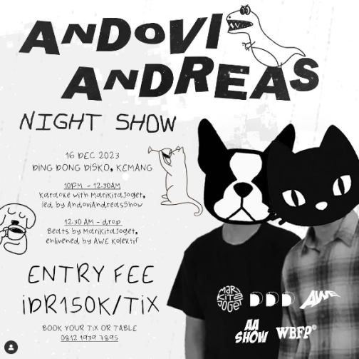 DING DONG DISCO JAKARTA - ANDOVI ANDREAS NIGHT SHOW