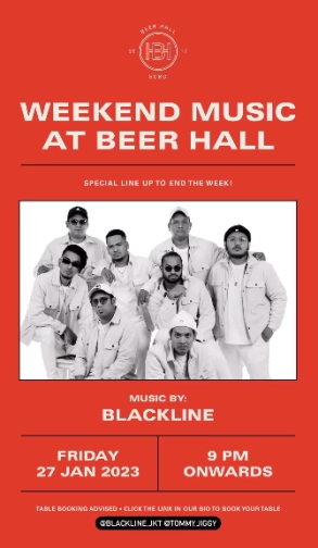 BEER HALL JAKARTA - BLACK LINE + JIGGY