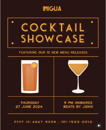 BAR MIGLIA JAKARTA - COCKTAIL SHOWCASE