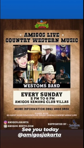 AMIGOS JAKARTA - Live Country Western Music