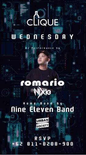 CLIQUE SPOT JAKARTA - RAVED WEDNESDAY