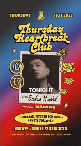 WA CHU WANT JAKARTA - THURSDAY HEART BREAK CLUB