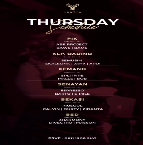 GOLD DRAGON KEMANG - THURSDAY