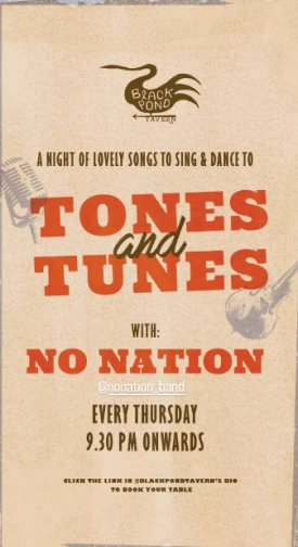 BLACK POND TAVERN JAKARTA - TONES AND TUNES