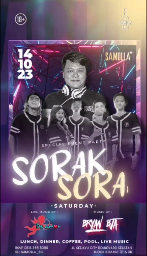 SAMOLLA CAFE & POOL JAKARTA - SORAK SORAI