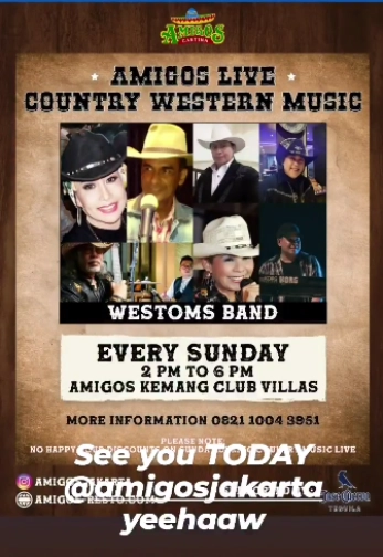 AMIGOS JAKARTA - Live Country Western Music