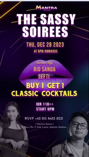 MANTRA LOUNGE JAKARTA - THE SASSY SOIREES