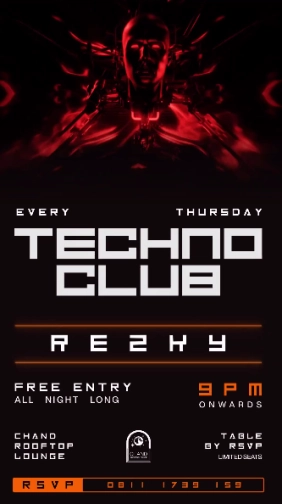 CHAND ROOFTOP LOUNGE JAKARTA - TECHNO CLUB