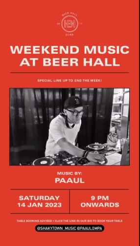 BEER HALL JAKARTA - WEEKEND MUSIC AT BEER HALL