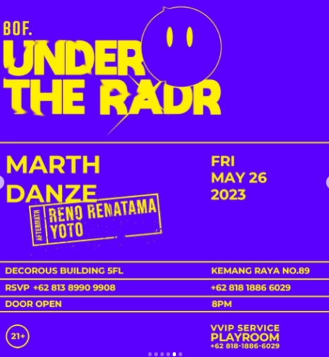 BACKROOM ON FIFTH JAKARTA - UNDER THE RADR