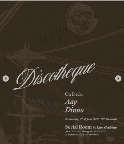 LEON GOLD STEIN JAKARTA - DISCOTHEQUE