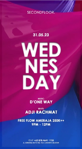 SECONDFLOOR BAR & LOUNGE JAKARTA - WEDNESDAY