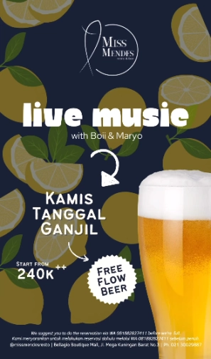 MISS MENDES RESTO JAKARTA - LIVE MUSIC