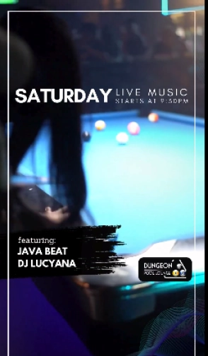 DUNGEON POOL LOUNGE JAKARTA - SATURDAY LIVE MUSIC