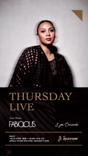 J.SPARROW JAKARTA - THURSDAY LIVE