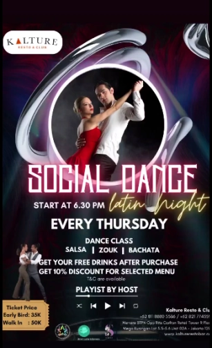 KALTURE BAR & RESTO JAKARTA - SOCIAL DANCE