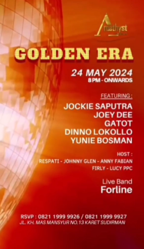 AMETHYST CLUB JAKARTA - GOLDEN ERA