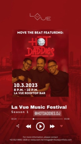 LA VUE ROOFTOP BAR JAKARTA - HOT DADDIES