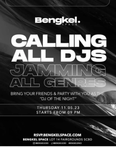 BENGKEL SCBD - A CALLING ALL DJS!