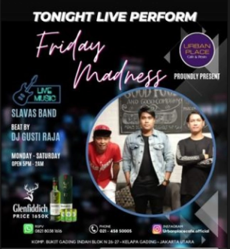 URBAN PLACE JAKARTA - FRIDAY MADNESS