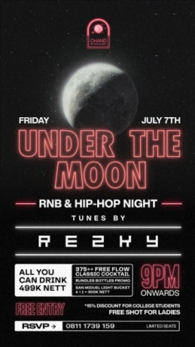 CHAND ROOFTOP LOUNGE JAKARTA - UNDER THE MOON