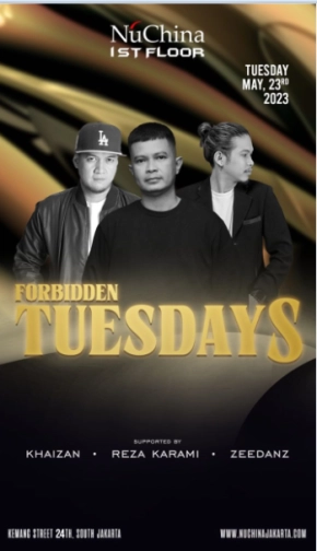 NU CHINA JAKARTA - FORBIDDEN TUESDAYS