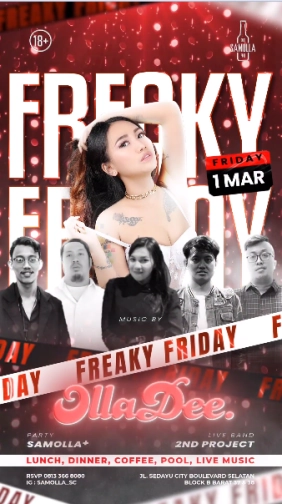 SAMOLLA CAFE & POOL JAKARTA - FREAKY FRIDAY