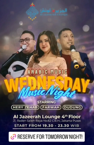 AL JAZEERAH LOUNGE JAKARTA - ARABIC MUSIC WEDNESDAY