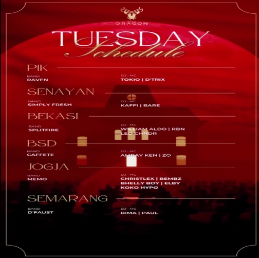 GOLD DRAGON SENAYAN - TUESDAY