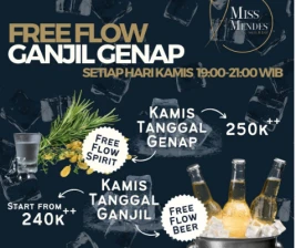 MISS MENDES RESTO JAKARTA  FREE FLOW GANJIL GENAP