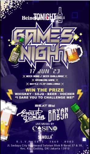 SAMOLLA CAFE & POOL JAKARTA - GAMES NIGHT