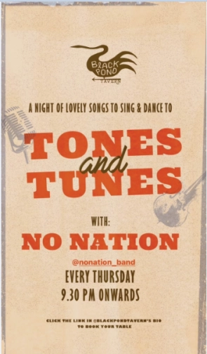 BLACK POND TAVERN JAKARTA - TONES AND TUNES