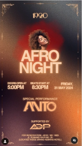 1920 LOUNGE JAKARTA - AFRO NIGHT