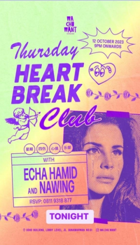 WA CHU WANT JAKARTA - THURSDAY HEART BREAK CLUB