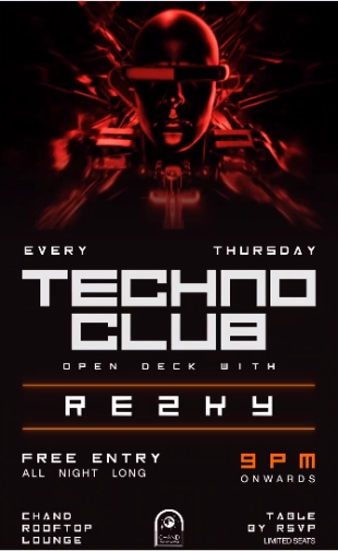 CHAND ROOFTOP LOUNGE JAKARTA - TECHNO CLUB