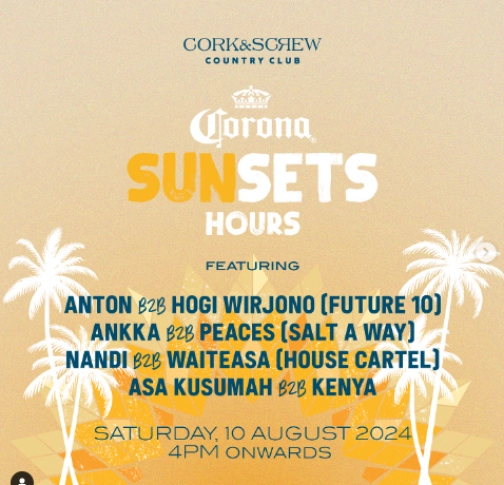 CORK&SCREW COUNTRY CLUB - CORONA SUNSETS HOURS