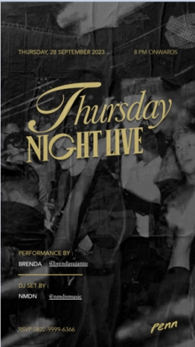 PENN KEBAYORAN BARU - THURSDAY NIGHT LIVE