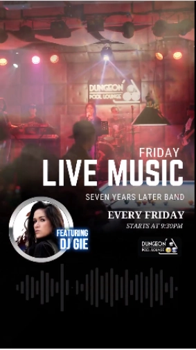 DUNGEON POOL LOUNGE JAKARTA - FRIDAY LIVE MUSIC