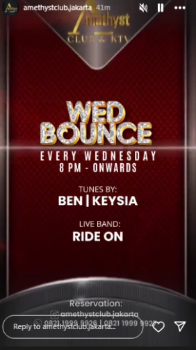 AMETHYST CLUB JAKARTA - WED BOUNCE